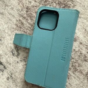 Teal Safesleeve Wallet Phone Case with Card Slots